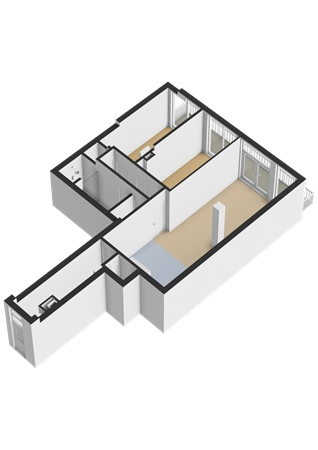 Floorplan - Hilledijk 87A, 3072 RD Rotterdam